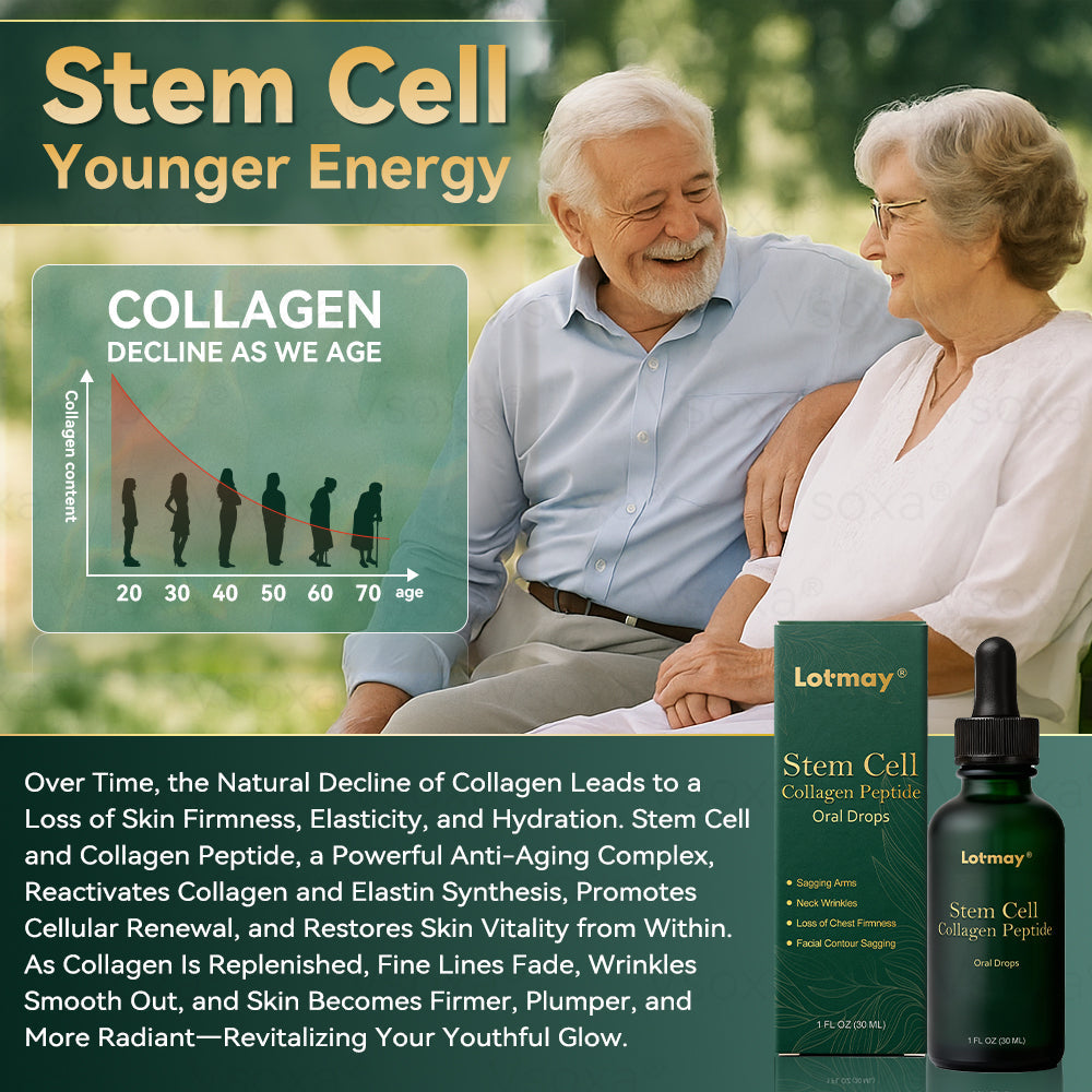 𝑳𝒐𝒕𝑚𝑎𝑦® 𝑆𝑡𝑒𝑚 𝐶𝑒𝑙𝑙 & 𝐶𝑜𝑙𝑙𝑎𝑔𝑒𝑛 𝑃𝑒𝑝𝑡𝑖𝑑𝑒 𝑂𝑟𝑎𝑙 𝐷𝑟𝑜𝑝𝑠 🌱(Lift & Firm Sagging Skin & Reduce Wrinkle Formation)💧